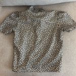 Zara  cheetah high neck top Photo 5