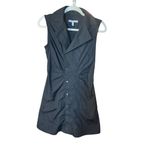 Derek Lam 10 Crosby Satina Sleeveless Shirtdress in Black Sz 2 Photo 10