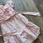 Lisa Marie Fernandez X target pink floral off shoulder dress‎ Size L Photo 3