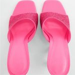 ZARA NWT  HEELED METHACRYLATE SANDALS PINK BLOGGERS FAVE Photo 2