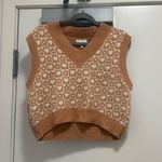 Boutique Heart Checkered Sweater Vest Photo 0