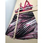 Tek Gear  Dry Tek Pink Black Striped Athletic Stretch Sleeveless Dress Size L Photo 6