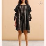 NEW By Timo Cotton Embroidery Tassel Dress in Black Size L Photo 1