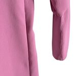 Tibi  Pink Lace Up Corset Long Sleeve Twill Midi Dress Size 10 Photo 8