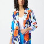 Joseph Ribkoff  Multi-Color Abstract Open Front Blazer Sz 20 Photo 10