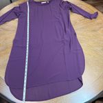 Soft Surroundings  Elegance Tunic Blouse Long Sleeve‎ Purple Plum Size Medium Photo 9