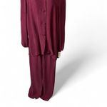 Vintage Dark Red Wide Leg Drawstring Pants Size XL Photo 2