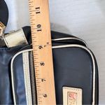 Versace Perfumes Black Gold Nylon Crossbody Handbag Womens Purse Shoulder Bag Photo 7