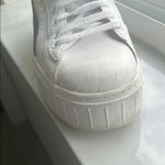 Puma Mayze White Sneakers with Black Accents and platform Photo 6