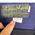 Andreno Argenti XL City Embroidered V Neck Sweater London Paris Zurich Blue Photo 1