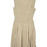 Ramy Brook Brown Crepe Hourglass V-Neck Smocked Waist Preslie Dress Size XL Photo 4