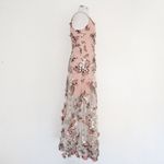 Dress the Population - New! Sidney Floral Appliqué Mesh Gown Photo 4