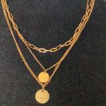 Gold coin necklace set NWOT Photo 0