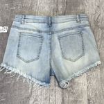 Akira Flex Fit Cutoff Light Denim Short Womens L (30X3.5) High Waist Stretch Photo 3