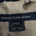 French Connection  SZ 6 Phoebe Dress Mix-Lace Polka Dot Round Neck Pleated Mini Photo 9