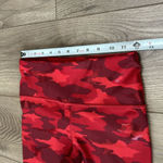 Athleta  Elation Train‎ High Rise Red Shimmer Camo 7/8 Leggings Size SP Photo 6