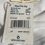 Splendid Maternity Pocket Tee Shirt V Neck Long Sleeve Lightweight White XS NWT Photo 2