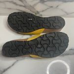 Marina Luna Italian Women's Yellow Suede Beachy Summer Slide Wedge Sandals Sz 7 Photo 6