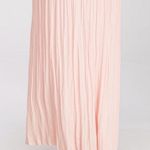 Forever 21 Pleated Pink Maxi Skirt Size M Photo 1