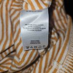 Maeve  Anthropologie Womens Yellow‎ White Striped Tai Cowl Neck Sweater Medium Photo 4