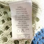 Fourteen & 9th Color Block Crochet Cropped Bell Sleeve Sheer Open Knit Festival Top Size Medium Photo 5