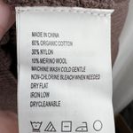 prAna  Sweater Dress Merino Wool Cotton Organic Henley Brown Milani Size XS New Photo 3