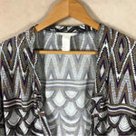 H&M Printed Geometric Cardigan MEDIUM Photo 4