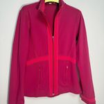 Lululemon athletica Hot pink long sleeve full zip jacket Size 8 Vintage jacket Photo 4