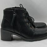 Easy Street Becker Stacked Heel Ankle Boot Womens 8.5M Black Faux Leather Shoe Photo 0