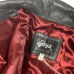 GOYA BARCELONA Black Leather Jacket Blazer Buttery Soft Lined Womens Size Medium Photo 8