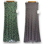 LuLaRoe NWT Maxi Skirt BUNDLE (2) Small | Fold Over Flared | Art Nouveau & Leafy Photo 1