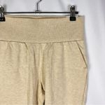 Nike Yoga Flow Slim Fit 7/8 Mid Rise Cream Jogger Sweatpants S Photo 3