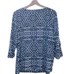 Liz & Co  1XL floral blouse, black and white Photo 2