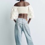 ZARA  Balloon Sleeve Crop Top Photo 1