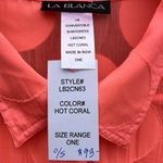 La Blanca NWT Mod for Dot Cover-Up / Top Hot Coral Size Large Photo 2