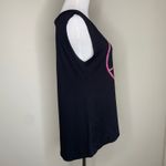 Black Muscle Graphic T Shirt Black Hot Pink Sz Small Photo 3