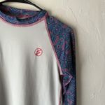 Soulo Rashguard Shirt Womens Small White Purple UPF 50+ Long Sleeve Swim Top Photo 1