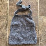 SKIMS  Cozy Knit Halter Bra Top Smoke Size S/M Photo 0