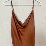Aritzia  Wilfred Only Ruched Slip Dress in Terrazzo Brown Photo 2