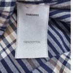 Pendleton  Womens Casual Long Sleeve Button Down Shirt Plaid size Small Navy Blue Photo 6