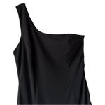 Lulus  Steal a Glance Black One-Shoulder Asymmetrical Midi Dress Size Large Photo 6