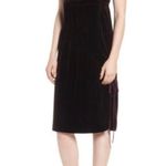 Nordstrom Lewit Velvet Slip Dress 6 NWT Silk Ruched Side Tie Empire Waist Photo 0