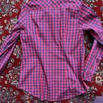 Vineyard Vines Shirt Women’s Size 6 Red Blue Plaid OTG Brr Button Up Preppy Photo 3