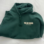 Our Seasons “You Are Enough” Oversized Hoodie Green Size L Photo 1