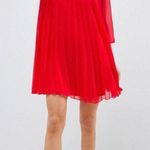 ASOS Pleated Red Mini Dress Photo 0