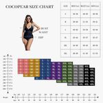 One Piece COCOPEAR Women's V Neck Tummy Control Swimsuit Ruched High Waist Swimw Photo 3