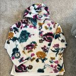 Anthropologie Anthro Saturday Sunday Rosemarie Floral Sherpa Half Zip Hoodie Photo 6