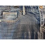 Maurice's Straight Leg Distressed Jeans With Embroidery Size 7/8R Photo 1