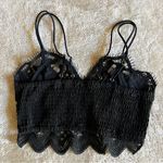 Anthropologie  The Viviette Lace Bra Top in Black Photo 3