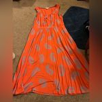 Boden Ella coral paisley jersey dress 12L Pink Size 12 Photo 4